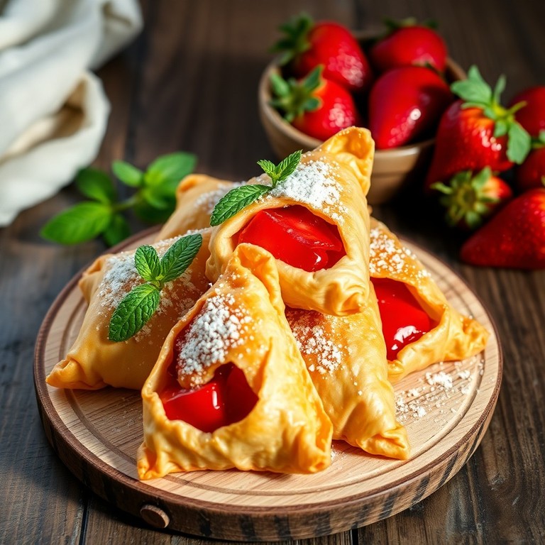 Stovetop Strawberry Turnovers with Phyllo Dough