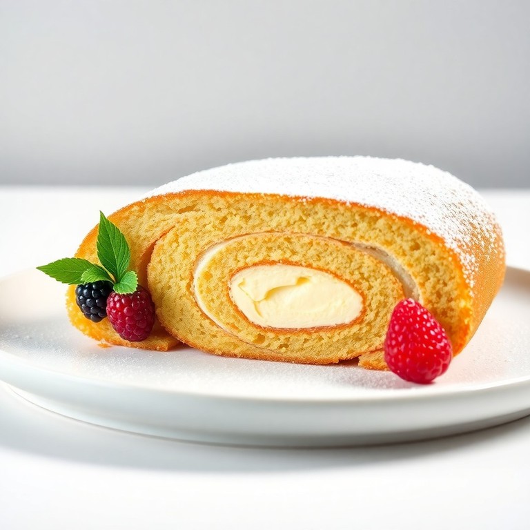 Klassischer Schweizer Biskuitrolle