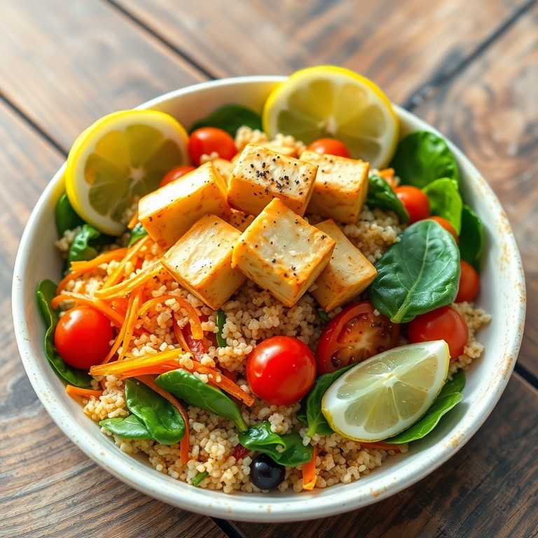 Salade Tofou et Quinoa Vegan