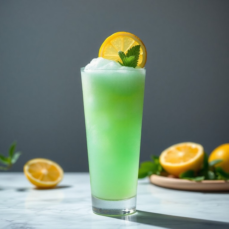 Cocktail Givré à la Menthe et Citron
