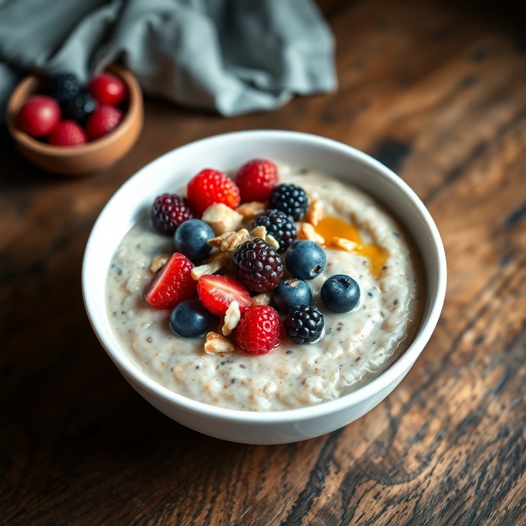 Havregrynsgröt med Nötter och Bär – Proteinrik Frukost