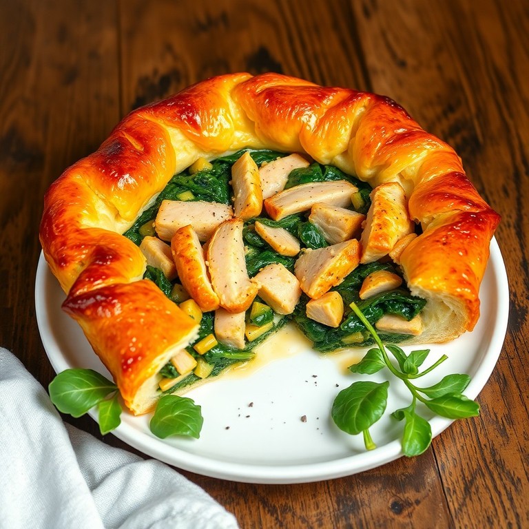 Tarte Tatin Salgada com Espinafre e Perucas