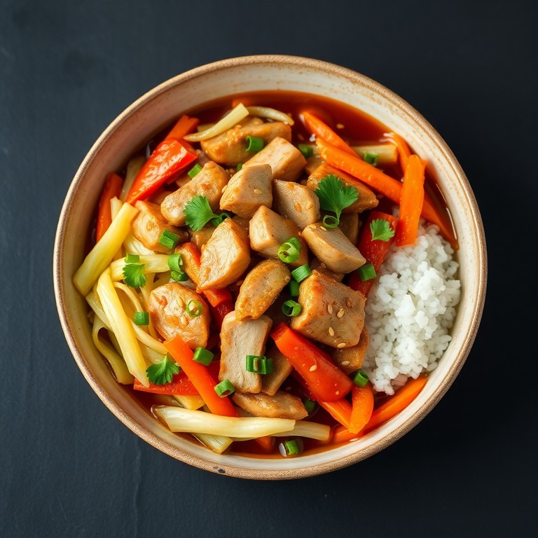 Asiatische Chinakohl-Putenpfanne