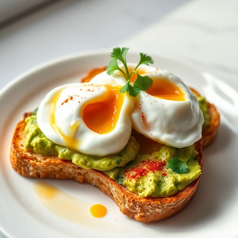 Tostadas de Aguacate Keto con Huevo Poché