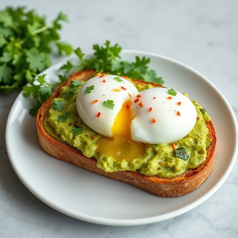 Tartine Méditerranéenne à l'Avocat et Œuf Poché