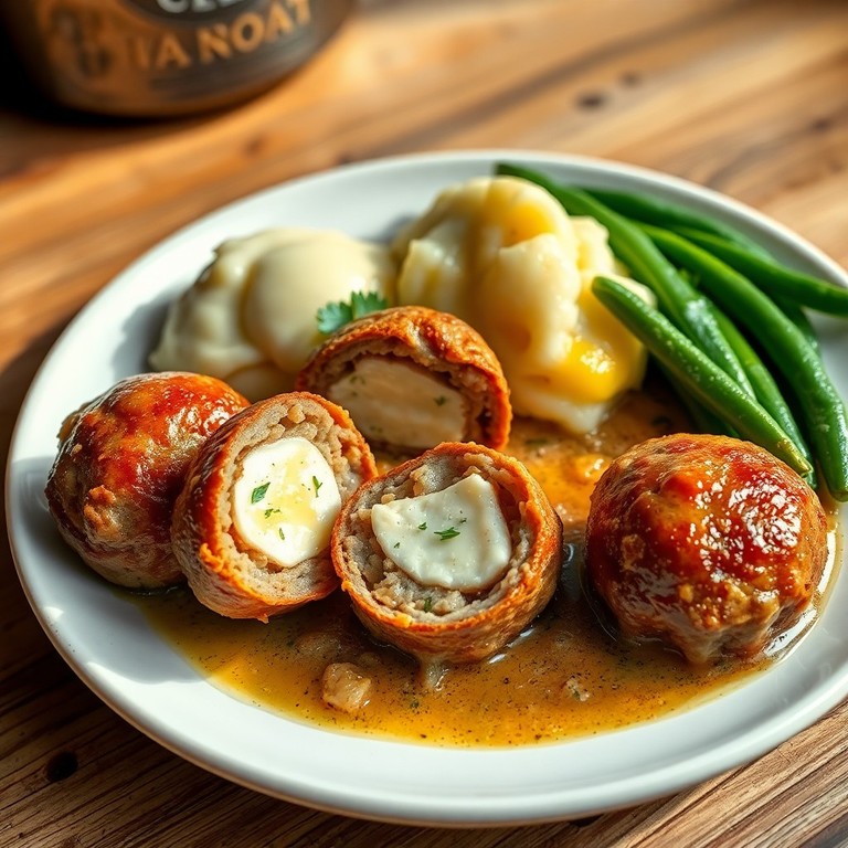 Boulettes de Viande Farcies au Fromage Livaro