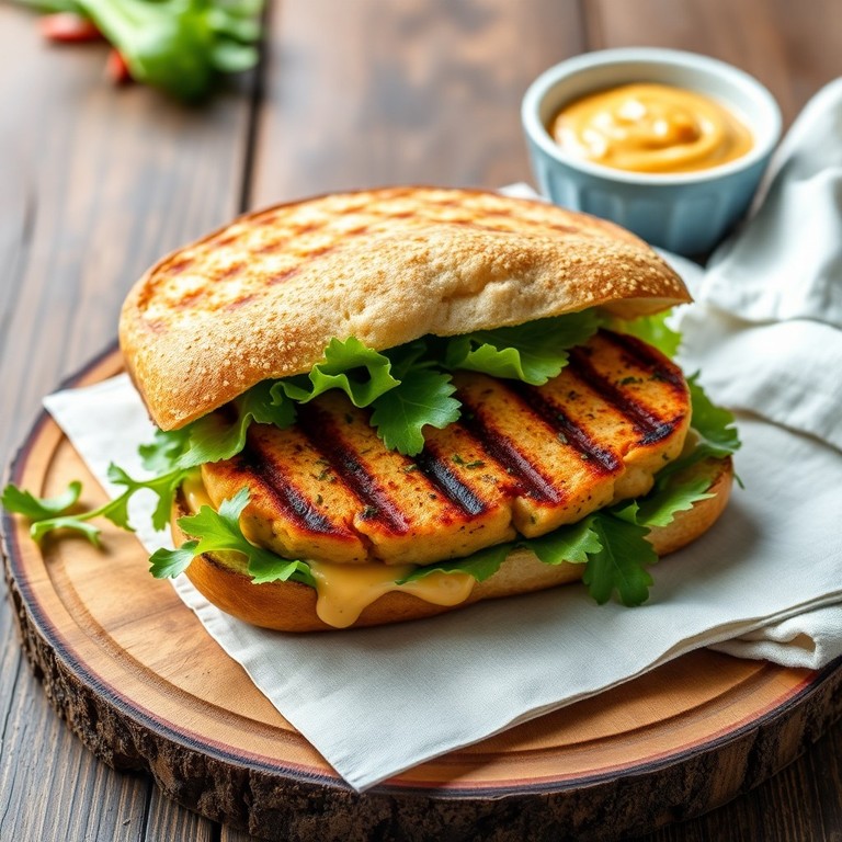 Grilled Tuna Patty Sandwich