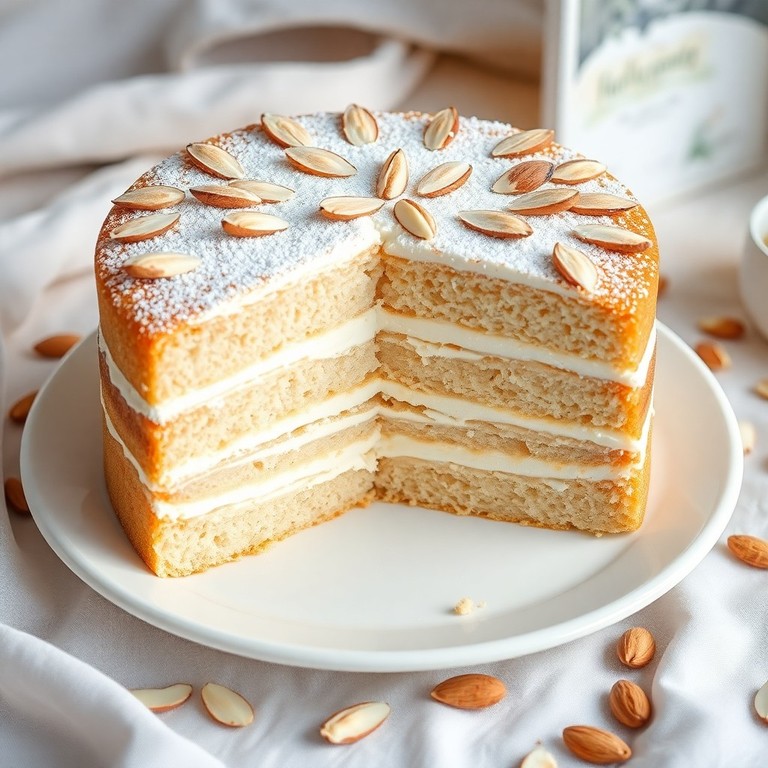 Torta di Mandorle e Yogurt a Strati