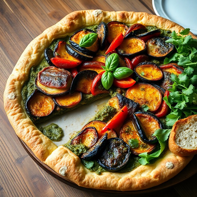 Tarta de Verduras Asadas y Pesto Mediterráneo para 109 personas