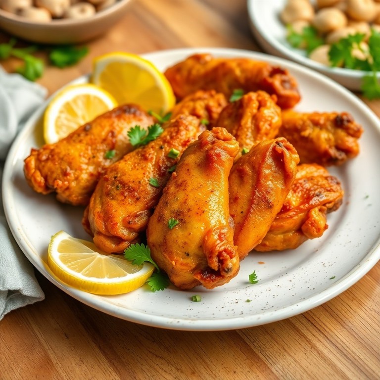 Knusprige Hähnchenflügel aus der Heißluftfritteuse