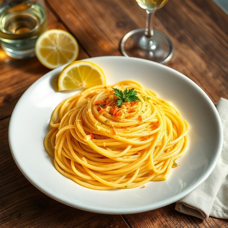 Spaghetti alla Bottarga e Zafferano