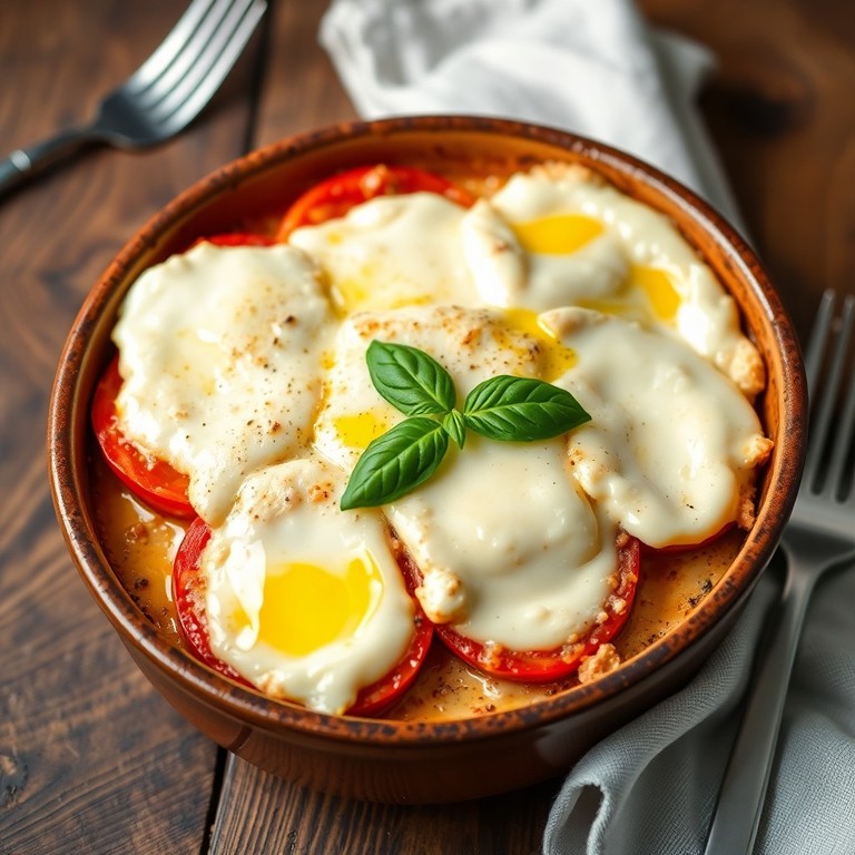 Gratin de Mozzarella, Tomates et Thon
