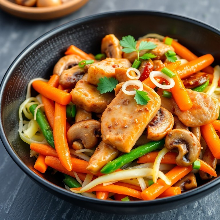 Asiatische Gemüsepfanne mit Schweinefilet und Knoblauch - Mr. Cook