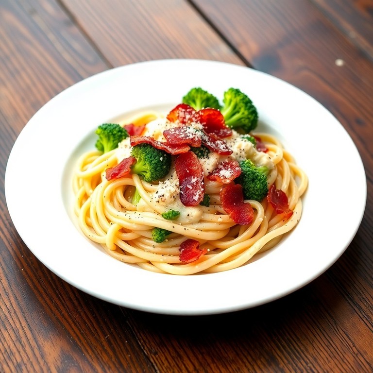 Krämig Bacon- och Broccolipasta
