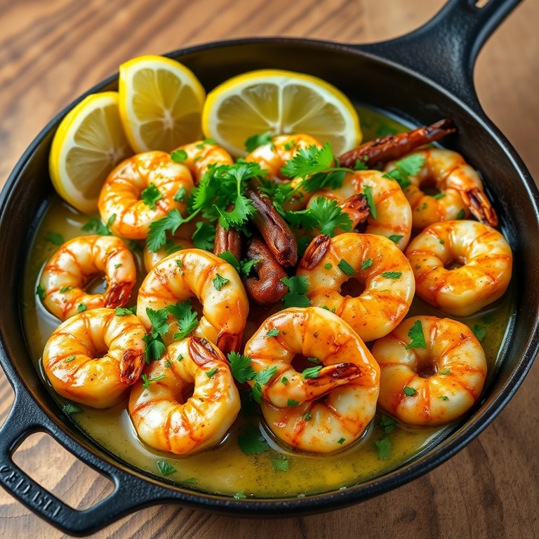 Garlic Butter Prawn Skillet