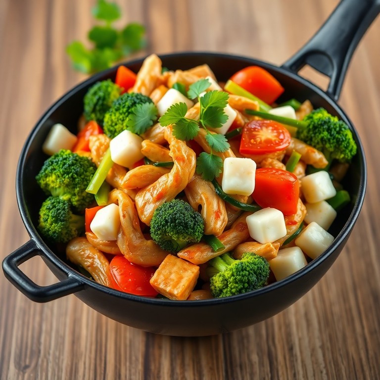 Sauté de Poulet aux Courgettes et Brocolis à l'Asiatique