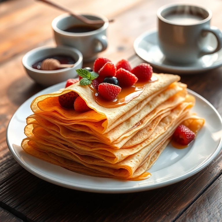 Crepes Crocantes de Café da Manhã