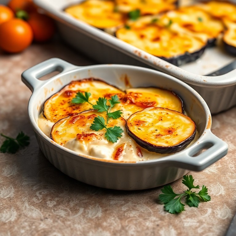 Auberginen-Mascarpone-Auflauf