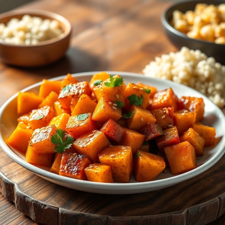 Butternut Rôtie aux Épices Marocaines