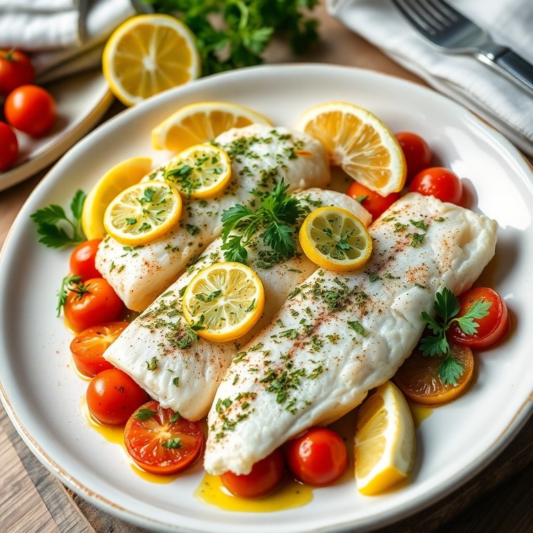 Mediterranean Baked Fish with Herbs