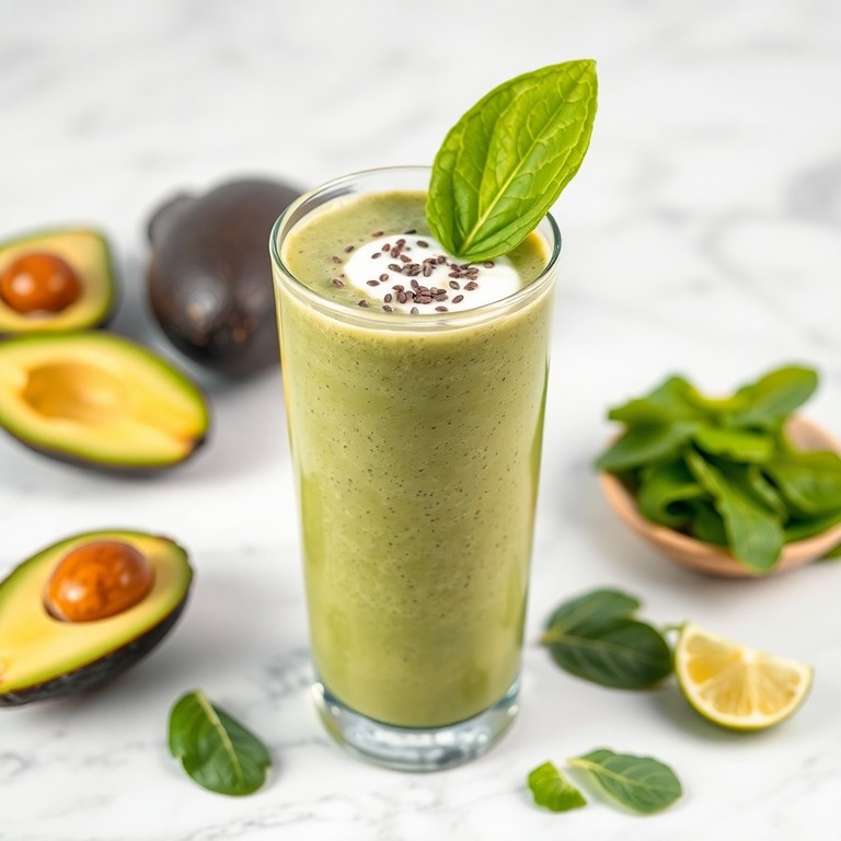 Creamy Avocado & Spinach Smoothie