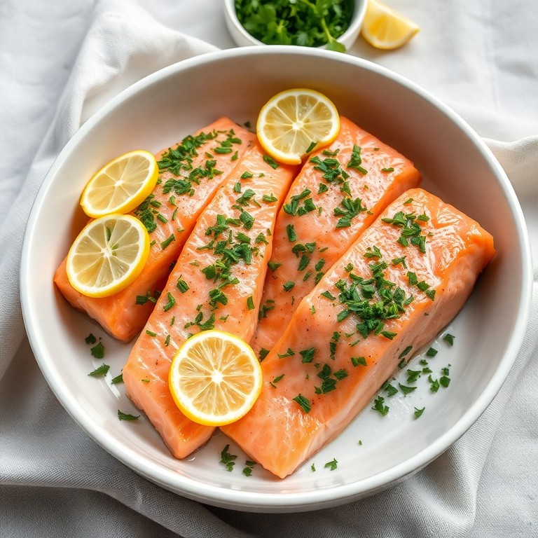 Baked Salmon with Lemon and Herbs