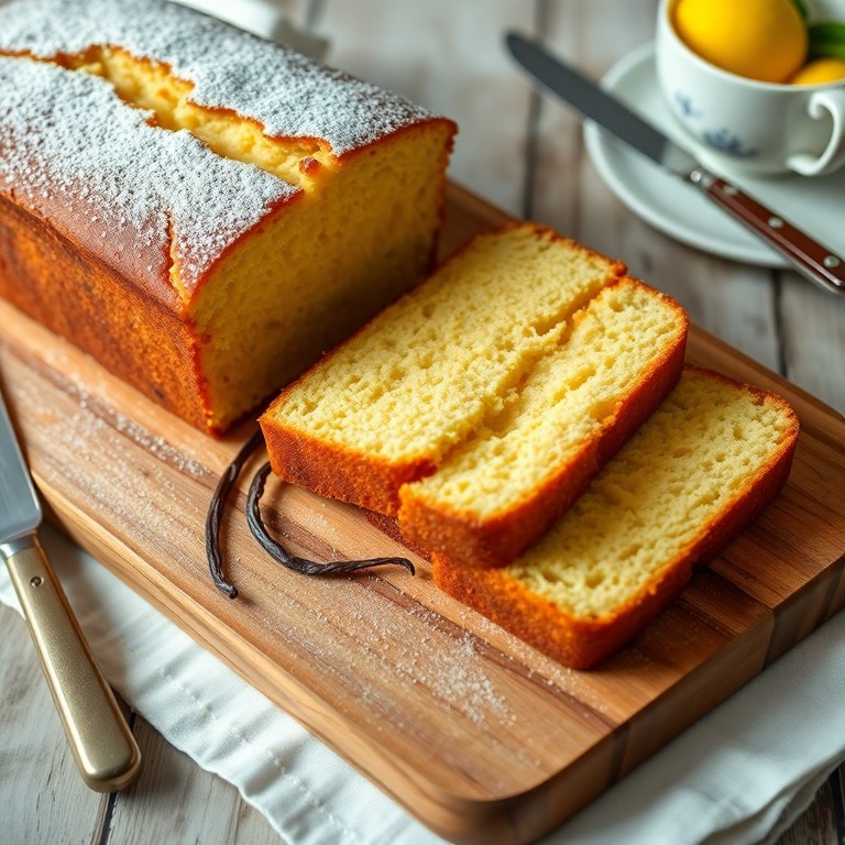 Classic Vanilla Pound Cake with Egg Replacer
