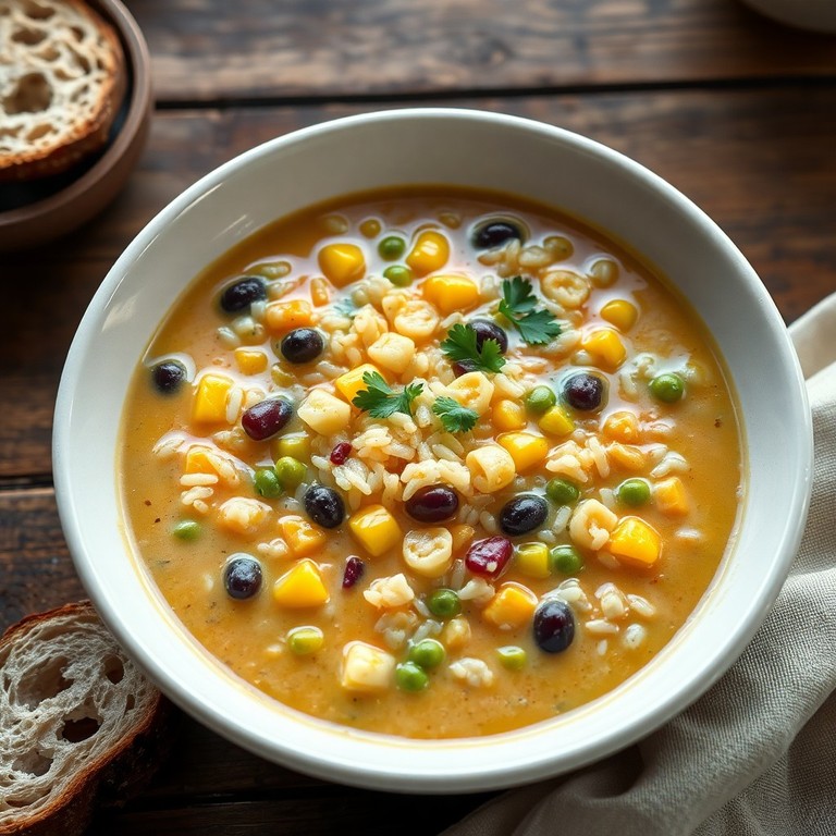 Creamy Vegetable Rice Soup