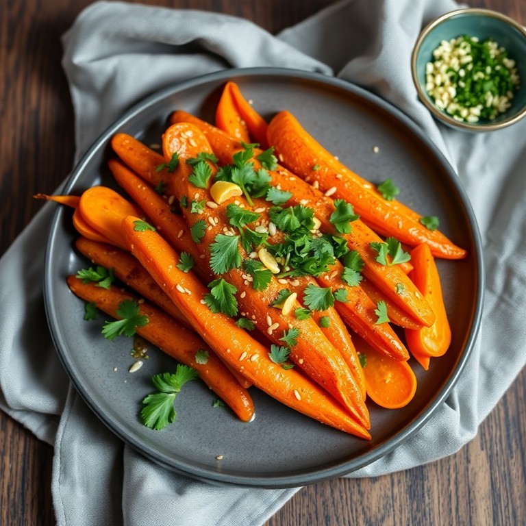 Carottes à la marocaine revisitées aux herbes fraîches du jardin