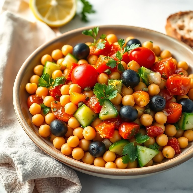 Salade Méditerranéenne aux Légumineuses et Sauce Vierge