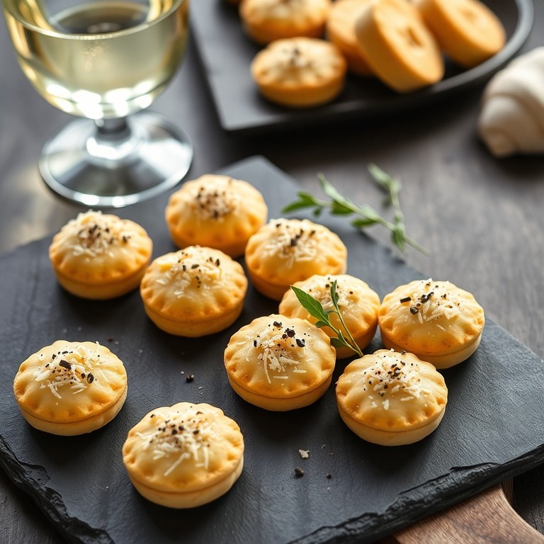 Petits Fours Croquants au Parmesan et Poivre Noir