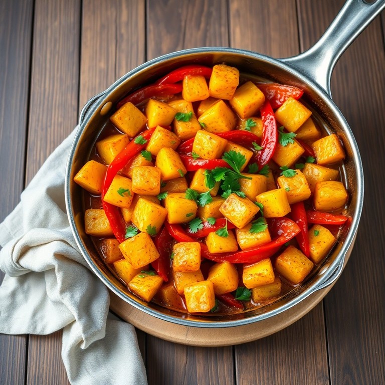 Würzige Paprika-Kartoffelpfanne