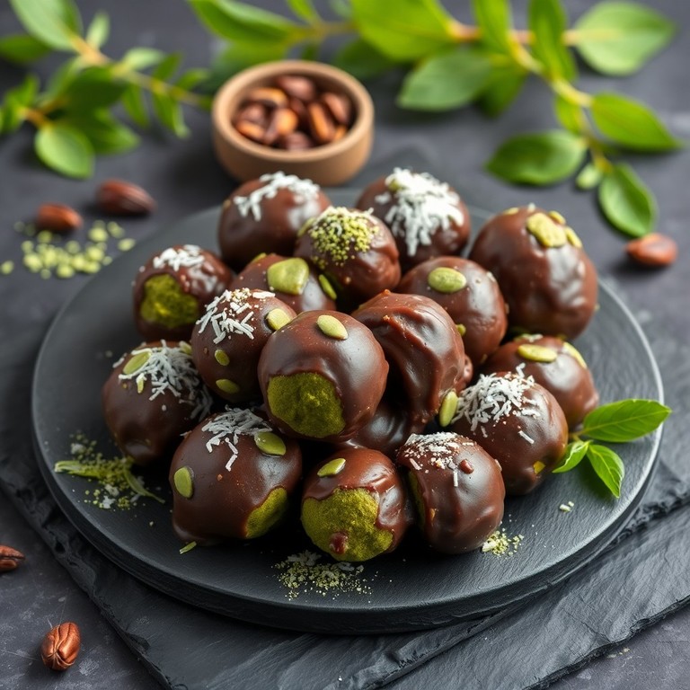 Kakao & Matcha Green Power Balls – Vegane Energie-Bites