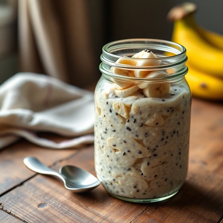 Banana Chia Seed Overnight Oats