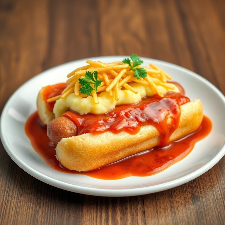 Cachorro Quente Clássico com Purê de Batatas