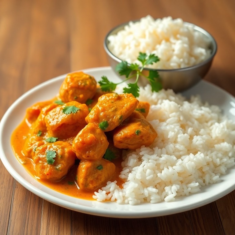 Poulet curry à l'indienne classique