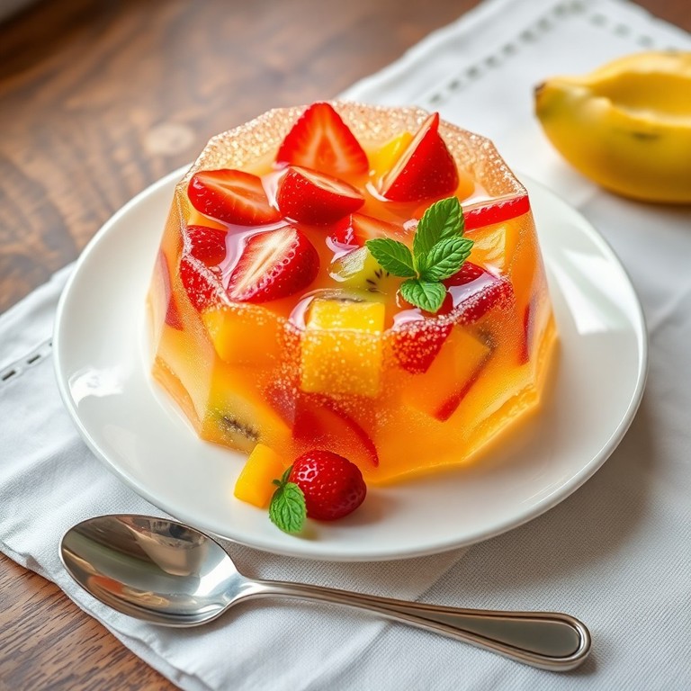 Gelatina Clássica de Frutas