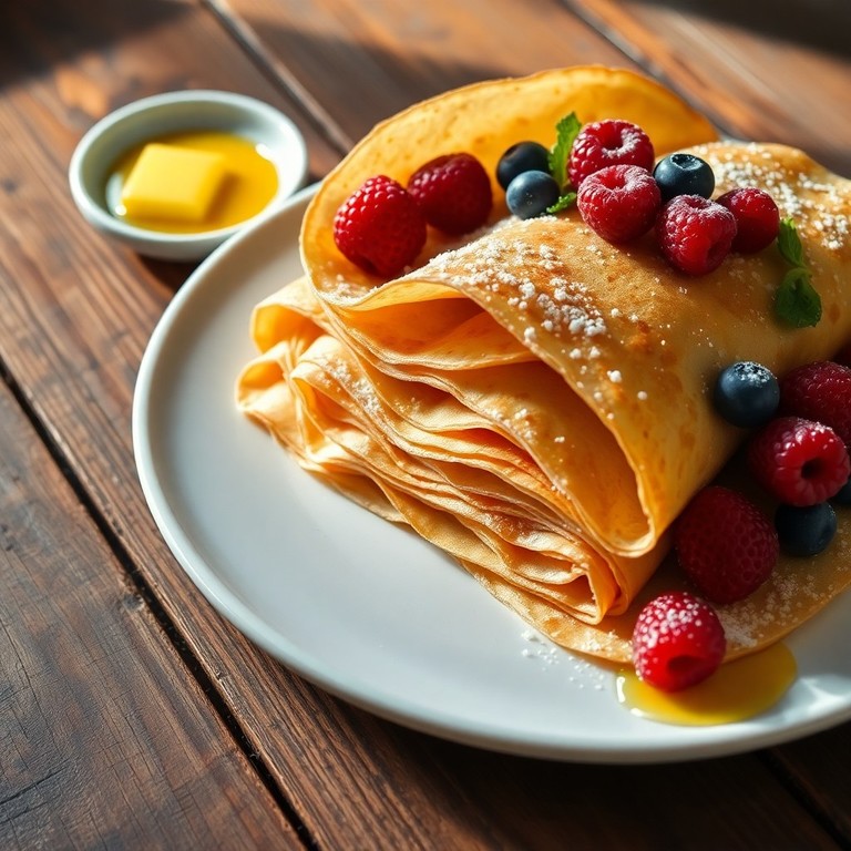 Crepes Finos ao Estilo Francês