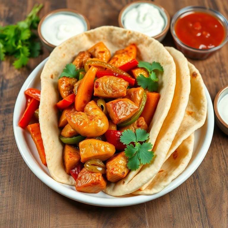 Classic Chicken Fajitas with Sautéed Peppers and Onions