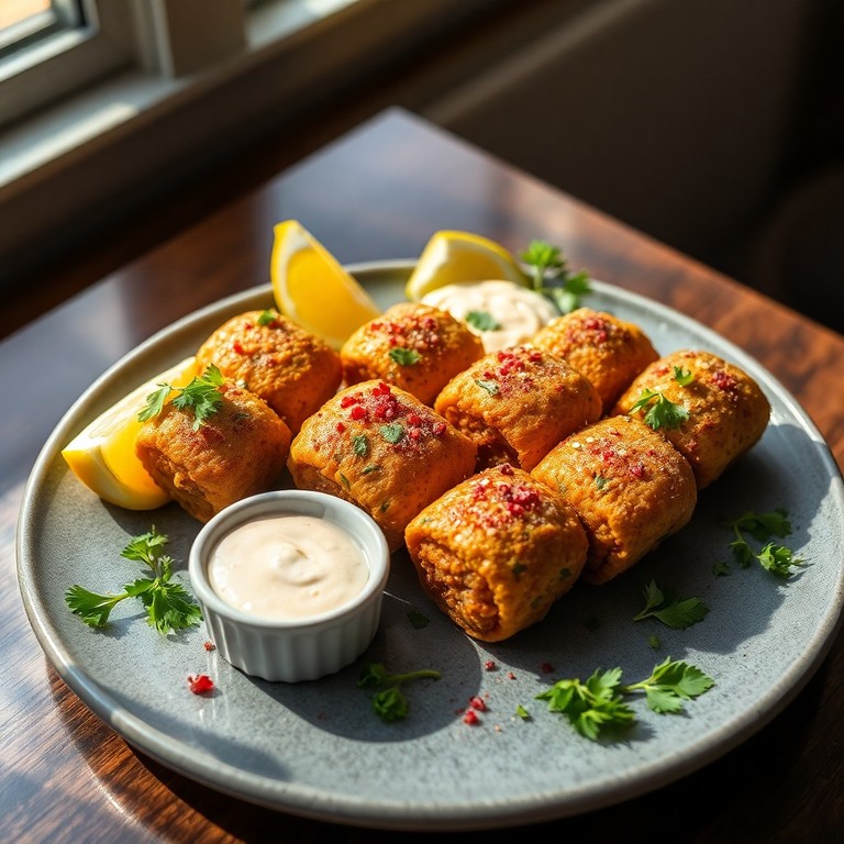 Sonnenblumenhack-Kofta-Röllchen mit orientalischen Gewürzen