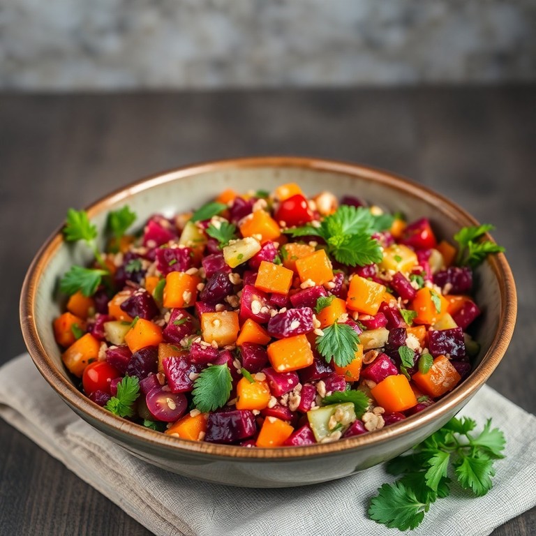 Classic Middle Eastern Beetroot and Carrot Tabbouleh