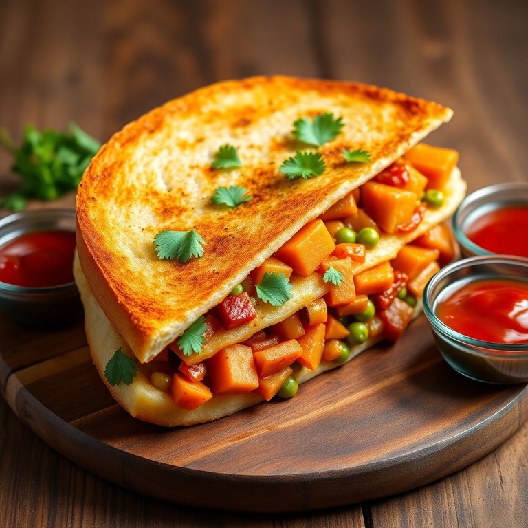 Spicy Masala Vegetable Sandwich