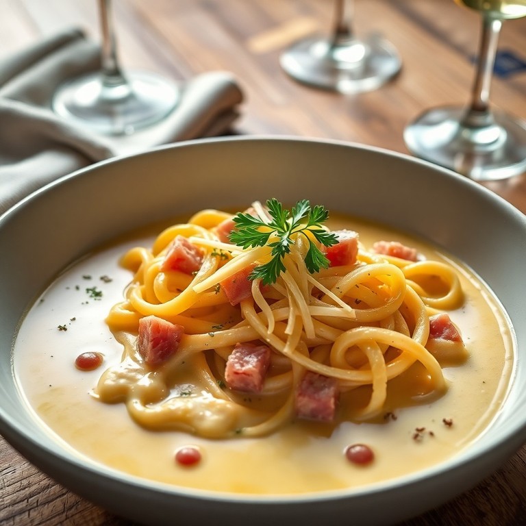 Kaasfondue pasta met knoflook en kruiden