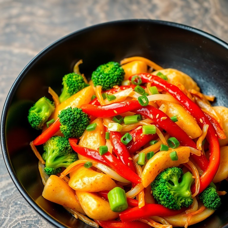 Vegetable Stir-Fry with Potatoes and Onions