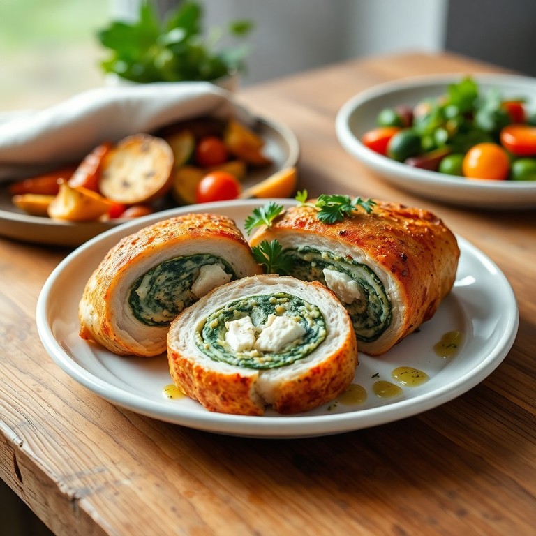 Spinazie en Feta Gevulde Kipfilet