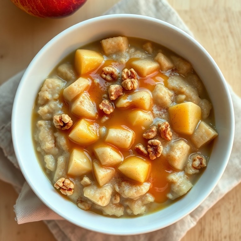Cremiger Hafer-Apfel-Pudding