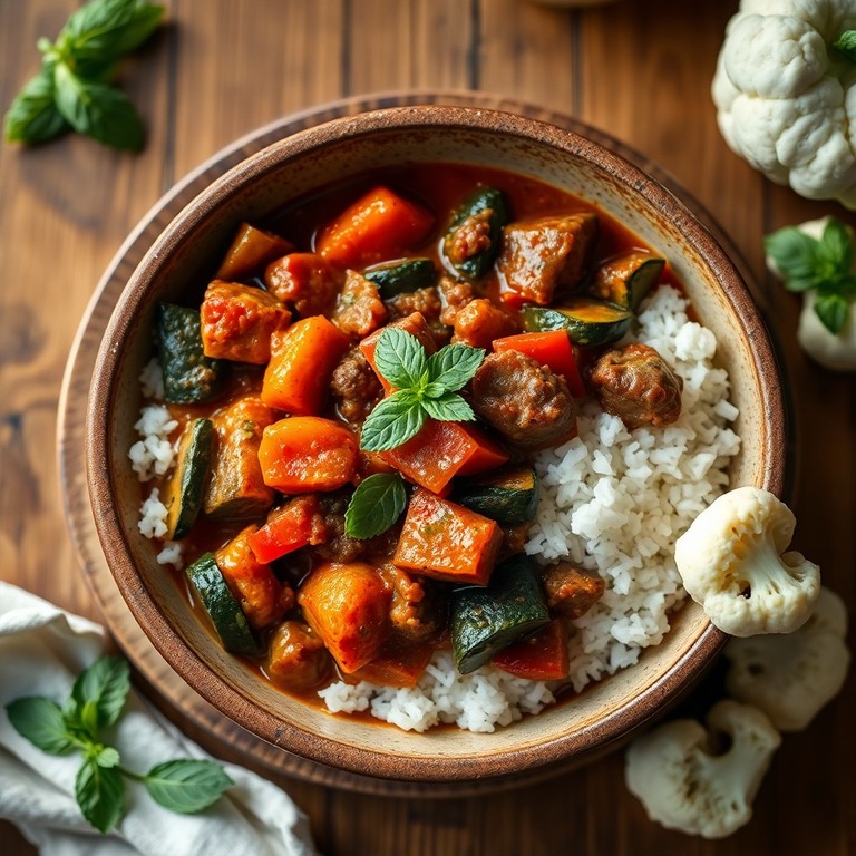 Aubergine en Rundergehakt Stoofpot