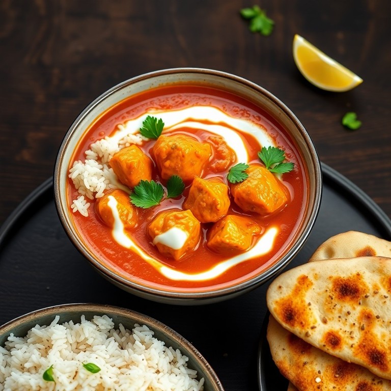Klassieke Indiase Butter Chicken met Rijke Tomatensaus