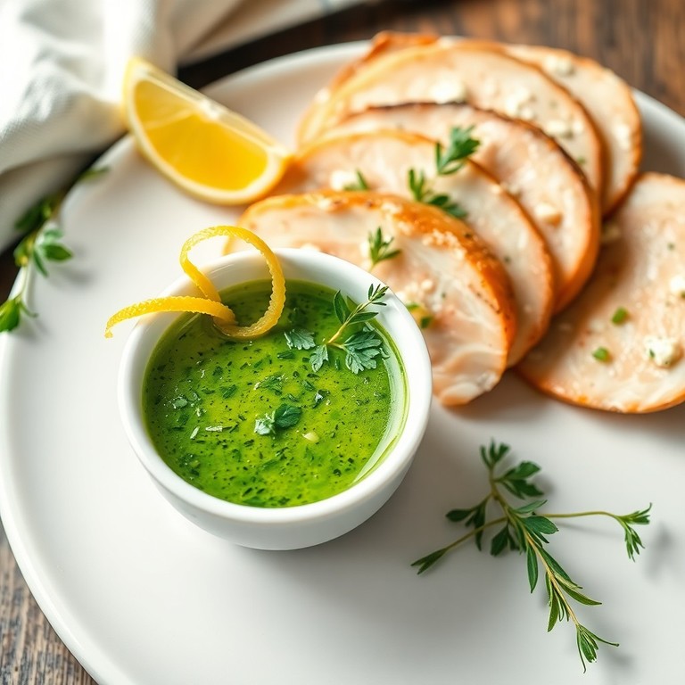 Sauce aux herbes fraîches et citronnée