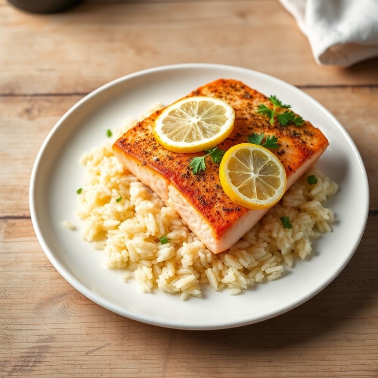 Mediterraner Lachs auf Zitronen-Basmatireis - Mr. Cook